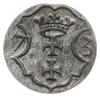 denar 1573, Gdańsk; kartusz tarczy herbowej miasta Gdańsk z 12 łukami; CNG 101, Kop. 7385 (R3);  c..