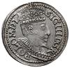 trojak 1595, Olkusz; bardzo rzadki typ monety z jabłkiem królewskim nad herbem Wazów;  Iger O.95.3..