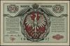 50 marek polskich 9.12.1916, jenerał, Biletów, seria A, numeracja 2498086; Lucow 262 (R4),  Miłcza..