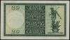 20 guldenów 1.11.1937; seria K, numeracja 961608; Miłczak G53a, Jabł. 3794, Ros. 844.a;  pięknie z..