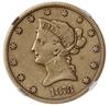 10 dolarów 1873/CC, Carson City; typ Liberty Head; Fr. 161, nakład tylko 4.543 sztuk; rysy w tle, ..