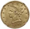 10 dolarów 1891/CC, Carson City; typ Liberty Head; Fr. 161; złoto; nakład 103.732 sztuk, piękna mo..