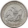 50 centów 1859 S, San Francisco; typ Seated Liberty; drobne ryski w tle, ale rzadkie w tak pięknym..