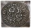 klipa szeląga miejskiego 1589, Zürich; Aw: W centralnej części krzyża herb miasta, wokoło napis  M..