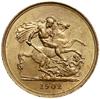 5 funtów 1902, Londyn; Fr. 398, KM 807, Seaby 3965; złoto 39.97 g; rzadka, bardzo okazała moneta w..
