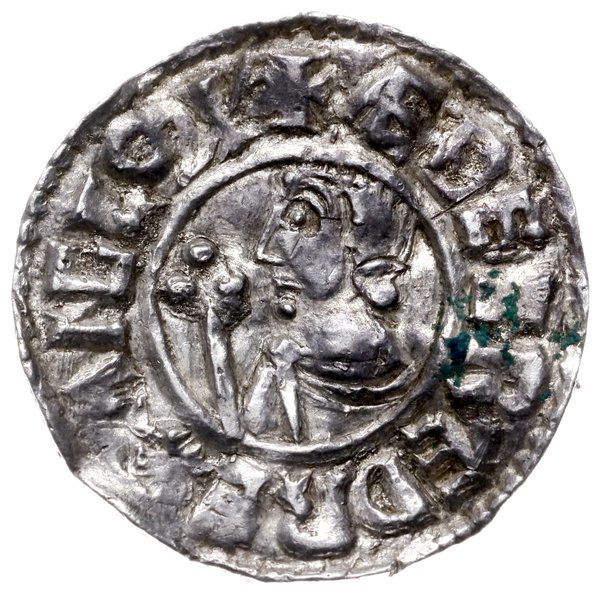 denar typu Crux, 991-997, mennica Winchester, mincerz Aethelgar