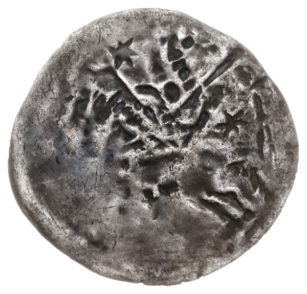 denar jednostronny, 1236-1248; Postać na koniu, 