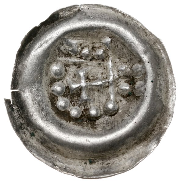 brakteat, po 1236 roku; Ramię w prawo trzymające