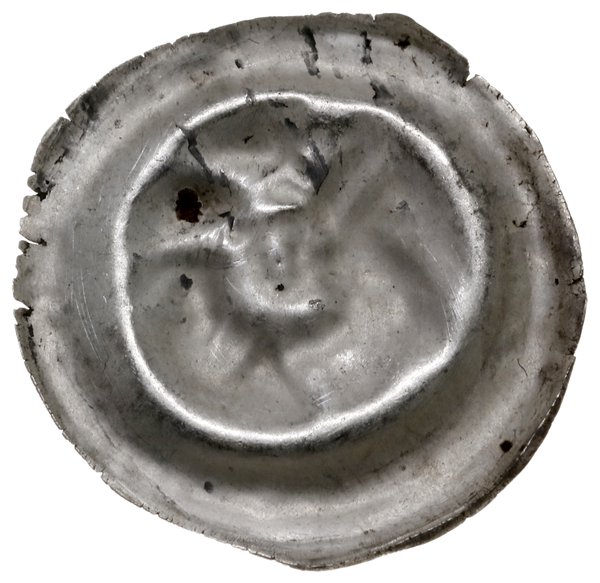 brakteat, XIII w.; Łeb kozła w prawo; Sarbsk 82 