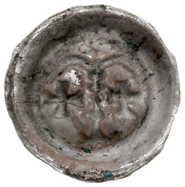 brakteat, ok. 1267–1278; Para arkad pod którymi 