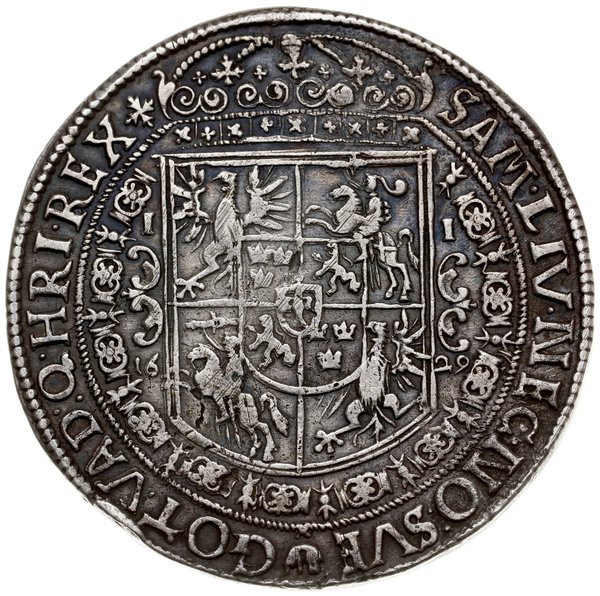 talar 1629, Bydgoszcz; Aw: Popiersie króla w pra