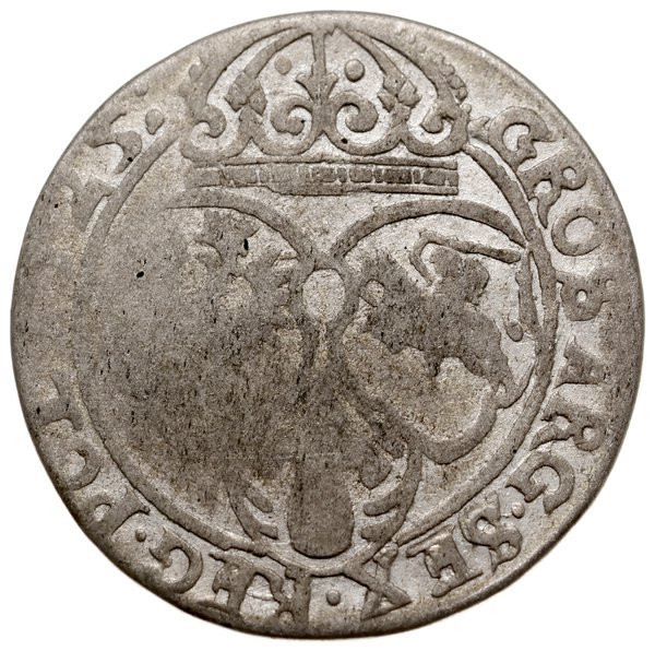 szóstak 1625, Kraków; data 1625 w otoku, pod pop