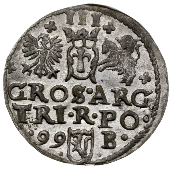 trojak anomalny, 1599 B; moneta charakterystyczn