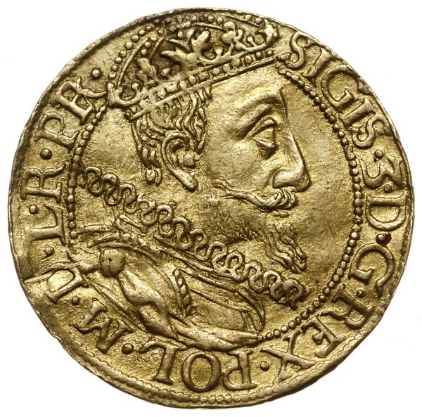 dukat 1611, Gdańsk; Aw: Popiersie króla w dużej 
