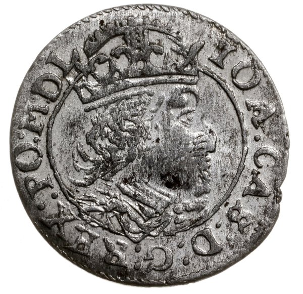 grosz 1652, Wilno; cyfra I oraz herb Gozdawa pod