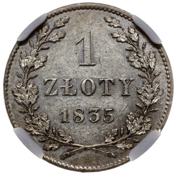 1 złoty 1835, Wiedeń; Bitkin 1, H-Cz. 3823, Kop.
