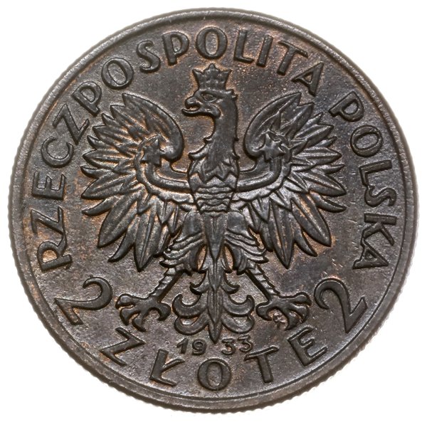 2 złote 1933, Warszawa