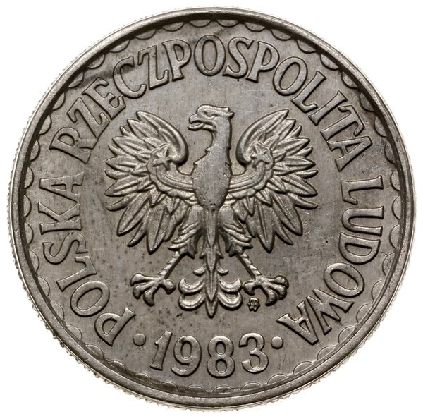 1 złoty 1983, Warszawa