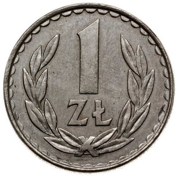 1 złoty 1983, Warszawa; nominał 1, bez napisu PR