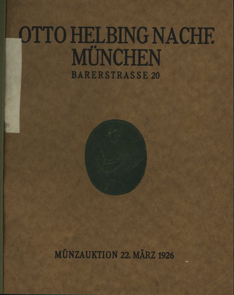 Otto Helbing Nachf., Auktions-Katalog – Griechis