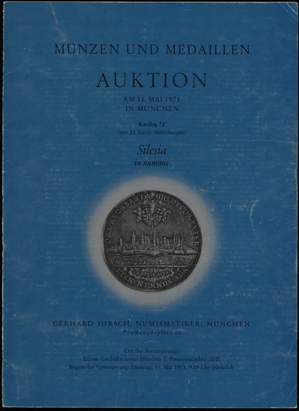 Gerhard Hirsch, Auktion 72 – Silesia in nummis