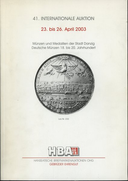 Hanseatische Briefmarkenauktionen OHG, Münzen und Medaillen der Stadt Danzig