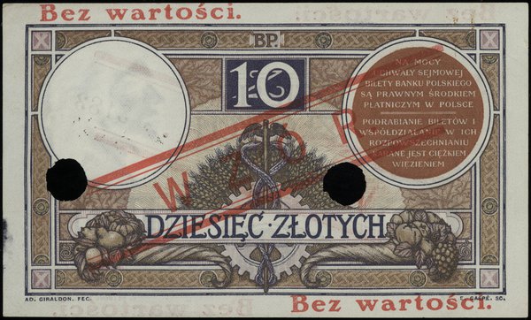10 złotych 28.02.1919