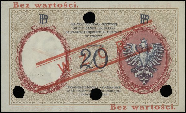 20 złotych 28.02.1919; seria A.11, numeracja 051