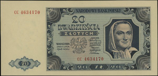 20 złotych 1.07.1948