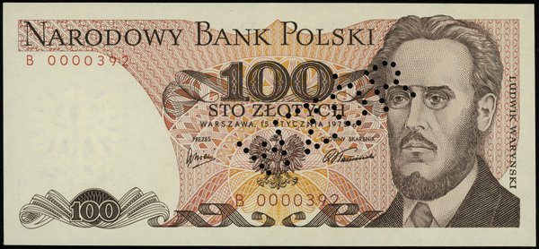100 złotych 15.01.1975