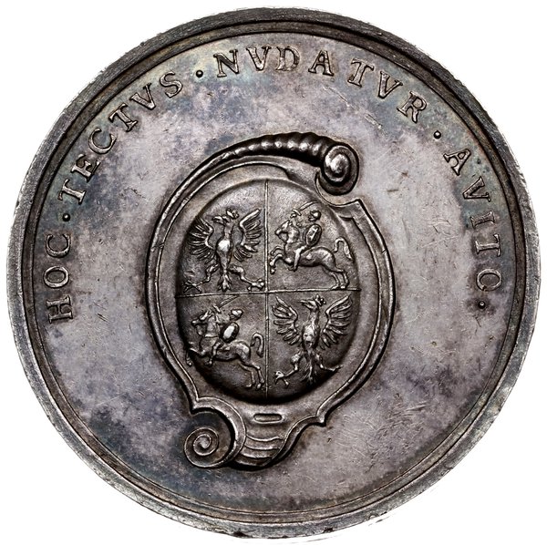 medal z serii medali królów Szwecji, bez daty (ok. 1700), autorstwa Arvida Karlsteena