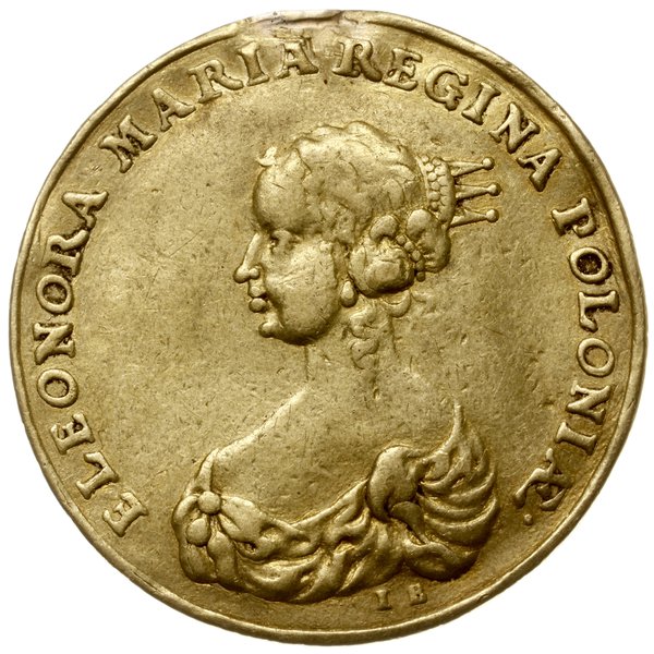 medal zaślubinowy wagi 4 dukatów, bez daty (1670), Wrocław lub Bydgoszcz, autorstwa Jana Buchheima