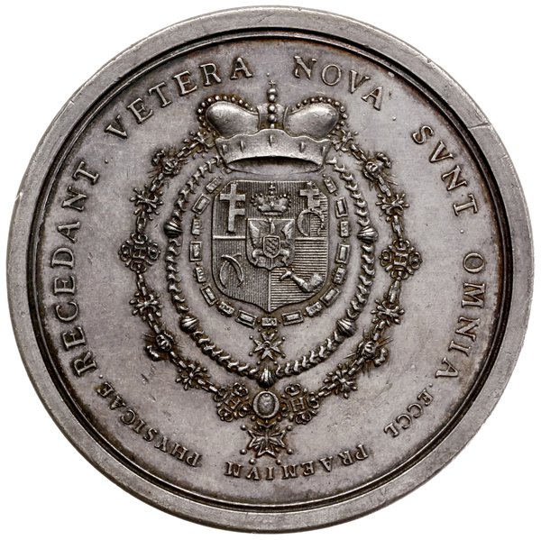 medal nagrodowy Towarzystwa Naukowego Jabłonowskiego za naukę fizyki, ok. 1767