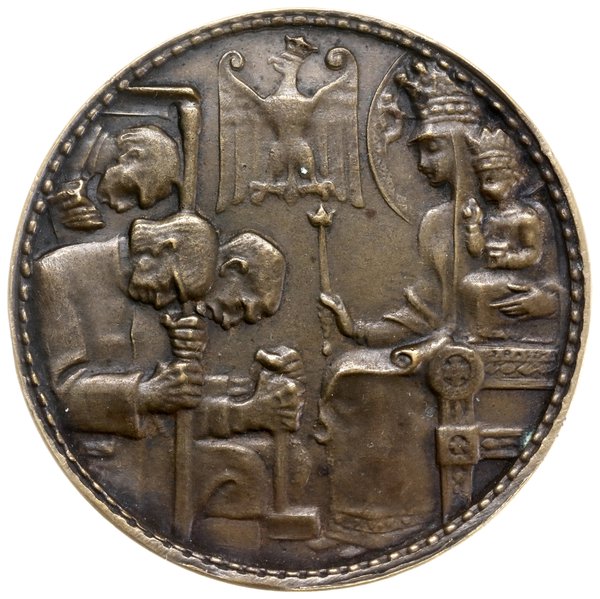 medal na pamiątkę uchwalenia Konstytucji Marcowej, 1921, Warszawa, projektu Jana Raszki