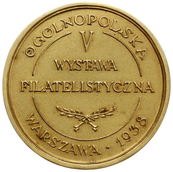 złoty medal Wystawy Filatelistycznej w Warszawie, 1938, Warszawa