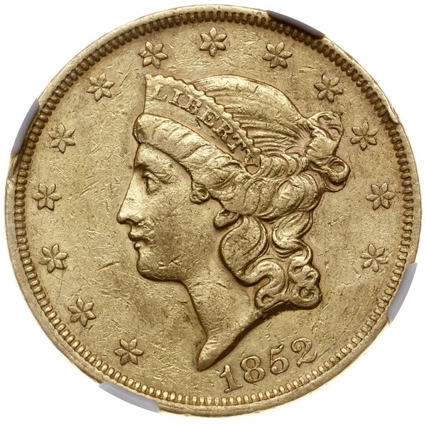 20 dolarów, 1852, mennica Filadelfia
