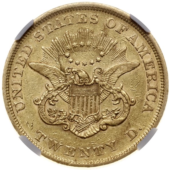 20 dolarów, 1852, mennica Filadelfia; typ Libert