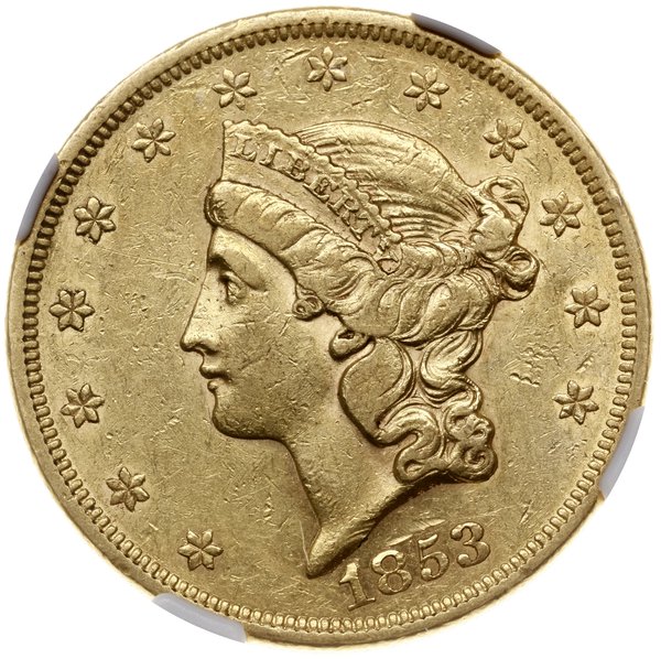 20 dolarów, 1853, mennica Filadelfia