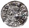 denar typu Crux, 991-997, mennica Winchester, mincerz Aethelgar; Aw: Popiersie władcy w lewo, z le..