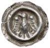 brakteat, XIII w.; Orzeł z głową zwróconą w lewo; Sarbsk 53, Wieleń 140; srebro, 18.2 mm, 0.19 g; ..
