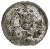 denar 1582, Wilno; Aw: Tarcze herbowe z Orłem i 