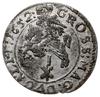 grosz 1652, Wilno; cyfra I oraz herb Gozdawa pod
