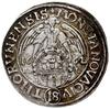ort 1662, Toruń; w legendzie awersu odmiana z napisem ...POL ET SVE..., płaszcz króla spięty brosz..