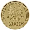 2.000 złotych 1989, Warszawa; Jan Paweł II - na tle kratki; Parchimowicz 354; złoto 22 mm, 7.75 g;..