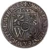 półtalar, 1545, mennica Wrocław; Aw: Pięciopolowa tarcza herbowa miasta Wrocławia, powyżej data,  ..