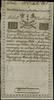 10 złotych polskich 8.06.1794; seria C, numeracja 30614; Lucow 19c (R2), Miłczak A2; miejscowe  zm..