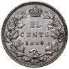 25 centów, 1880 H, mennica Birmingham (Heaton); wąska cyfra “0” w dacie; KM 5; drobne ryski,  bard..