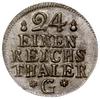 1/24 talara, 1754 G, mennica Szczecin; na awersie duży monogram, rozetki po bokach litery G;  Klug..