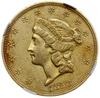 20 dolarów, 1850, mennica Filadelfia; typ Liberty Head, bez motto na rewersie; Fr. 169; złoto, ok...