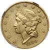 20 dolarów, 1859, mennica Filadelfia; typ Liberty Head, bez motto na rewersie; Fr. 169; złoto, ok...